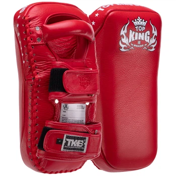 Пады для тайского бокса Тай-пэды 34x17x11см Кожа TOP KING Extreme цвет красный TKKPE-S