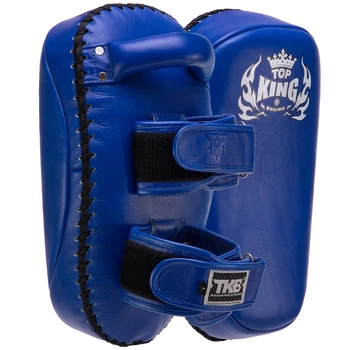 Пады для тайского бокса Тай-пэды 39x20x11см кожа TOP KING Ultimate синий TKKPU-L