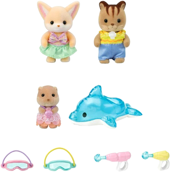 Zestaw do zabawy Epoch Sylvanian Families Nursery Friends Pool Fun Trio (5054131057490)