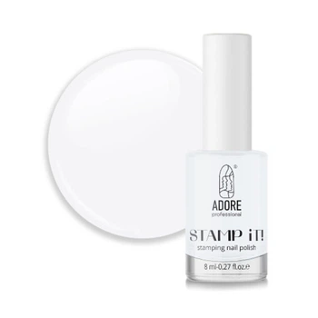Лак для стемпинга Adore Professional Stamp It! 01 Cocco белый 7.5 мл (2101130027924)