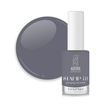 Лак для стемпинга Adore Professional Stamp It! 19 Graphite серый 7.5 мл (2101700049585)