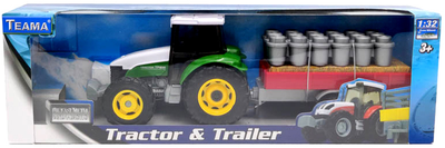 Traktor Teama z przyczepą Zielony (4897021683987)