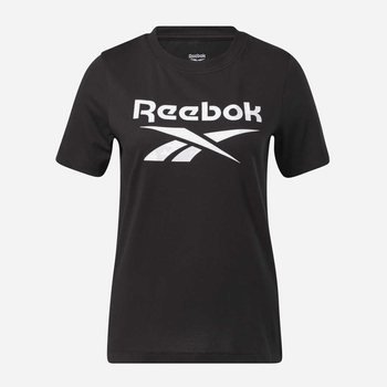 T-shirt damski bawełniany Reebok RI BL Tee XS Czarny (4065423449436)