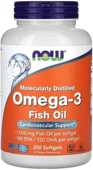Риб'ячий жир та омега NOW Foods Omega-3 200 капсул