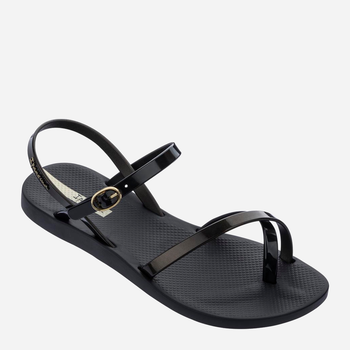 Sandały damskie płaskie Ipanema Fashion Sandal 40 Czarne (7909510726796)