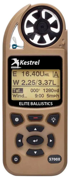 Метеостанція Kestrel 5700X Elite Applied Ballistics & Bluetooth. Колір - TAN (пісочний)