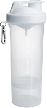 Шейкер SmartShake Slim NEON Pure White 500 мл белый