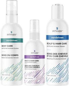Zestaw kosmetyków do pielęgnacji Pityver szampon do włosów 150 ml + płyn do mycia ciała 100ml + emulsja do ciała 150 ml (5903689118149)
