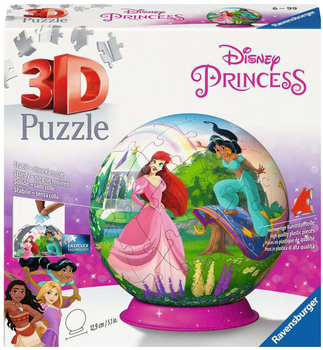 3D Puzzle Ravensburger Ball Disney Princess 13 x 13 x 13 cm 72 elementów (4005556115792)