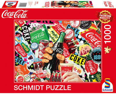 Puzzle Schmidt Coca-Cola Is It 69.3 x 49.3 cm 1000 elementów (4001504599164)