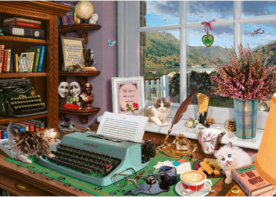 Puzzle Schmidt Steve Read At the Desk 69.3 x 49.3 cm 1000 elementów (4001504599201)