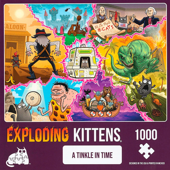 Puzzle Asmodee Exploding Kittens A Tinkle in Time 48 x 68 cm 1000 elementów (0810083042961)