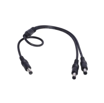 Розгалужувач живлення кабель для роутера DC (Male) - 2xDC (Male) splitter 1х2 Voltronic 5.5х2.5мм 30см