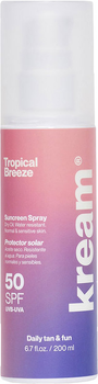 Сонцезахисна олія Kream Sunscreen Oil Tropical Breeze SPF 50+ 200 мл (8437022292120)