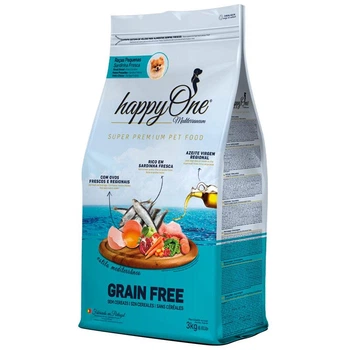 Беззерновой Корм для Собак Мелких Пород со Свежей Сардиной happyOne Mediterraneum Small Breeds Fresh Sardine 3 кг