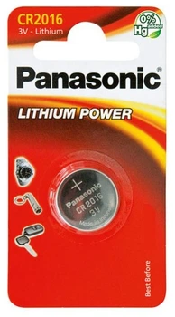 Батарейка CR2016 Panasonic Lithium (1шт) (CR-2016EL/1B)