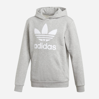 Bluza z kapturem chłopięca adidas Trefoil Hoodie J GE1979 170 cm Szara (4062061026654)