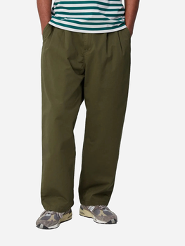 Spodnie regular fit męskie Carhartt WIP Marv I033129-1YS06 L Oliwkowe (4064958848288)