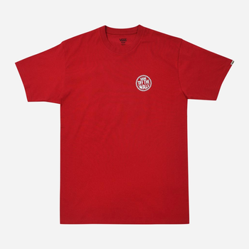 T-shirt męski długi bawełniany Vans Forever-B M Czerwona (195437643927)