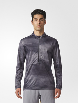 Bluza sportowa męska nierozpinana adidas Workout LS GFX BR8548 L Szara (4058032787525)