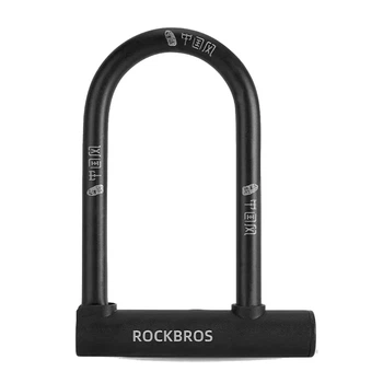 Замок скоба / U-подібний на велосипед на ключ ROCKBROS CP-NGE Чорний (RB-CP-NGE-4756)