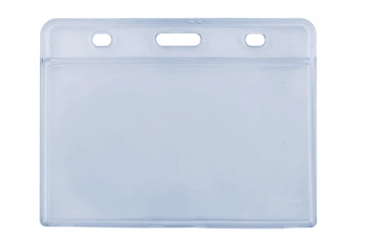 Бейдж горизонтальний Optima 84x54 мм ПВХ прозорий (O45617)
