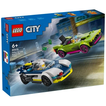 Конструктор LEGO City Преследование маслкара на полицейском автомобиле 213 деталей (60415)
