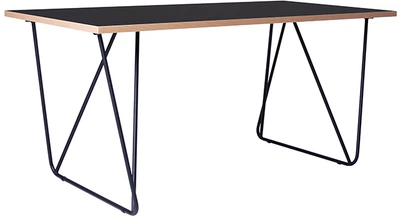 Стол Nowy Styl Rocky ordf Black (25) 1380х770 мм Черный/Фанера