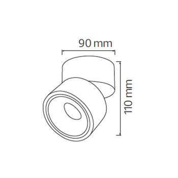 Светильник светодиодный направленный спот Horoz Electric LAYLA-15 15W 4200K белый
