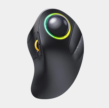 Беспроводная аккумуляторная компьютерная мышь ProtoArc EM03 с трекболом и Bluetooth / 2.4G, с переключением до 3 устройств, черная (86219510)