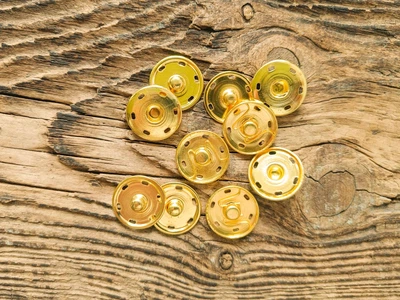 Кнопка пришивная 25 мм арт. 15062/Gold/25mm, Золото, 25 мм, Китай