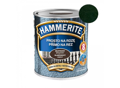 Эмаль молотковая 3 в 1 «Hammerite» темно-зеленая 2,5 л.