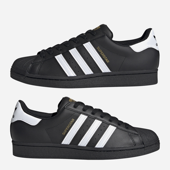 Sneakersy męskie skórzane do kostki adidas Originals Superstar EG4959 42 (UK 8) Czarne (4062051419053)