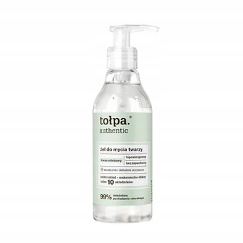 Гель для вмивання з молочною кислотою Tolpa Authentic, 195 мл (5902719418945)