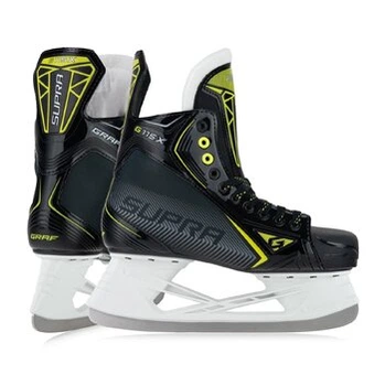 Коньки GRAF SUPRA G115X взрослые, Размер 12 (46), черный, G115X-12