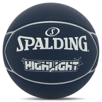 М'яч баскетбольний № 7 композитна шкіра SPALDING HIGHLIGHT синій 76867Z