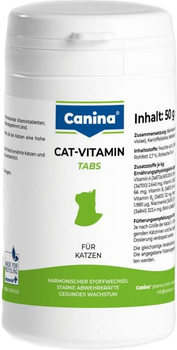 Витаминный комплекс Canina Cat-Vitamin Tabs для кошек 50 г 100 таблеток (4027565210312)