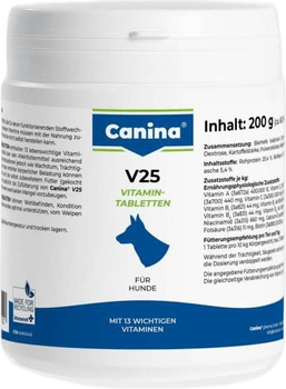 Витаминный комплекс Canina V25 Vitamintabletten для собак 200 г 60 таблеток (4027565110117)