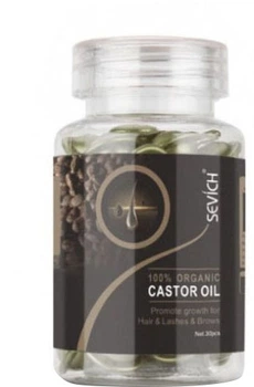 Капсулы Sevich Hair Castrool Oil от Выпадения волос с Касторовым маслом 30 капсул 15 г (6971774282038)