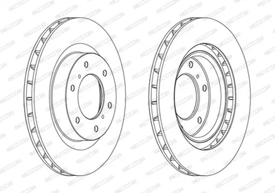 Диск гальмівний MITSUBISHI PAJERO, FERODO (DDF1757C)