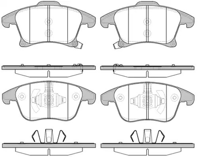 Комплект тормозных колодок, дисковый тормоз FORD GALAXY, REMSA (124922)