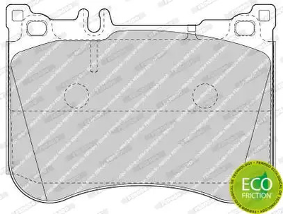 Комплект гальмівних колодок, дискове гальмо MERCEDES-BENZ CLS, FERODO (FDB4800)
