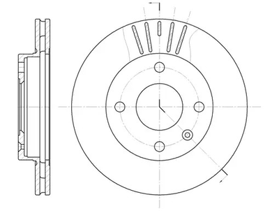 Диск гальмівний FORD USA, MAZDA 121, REMSA (609610)