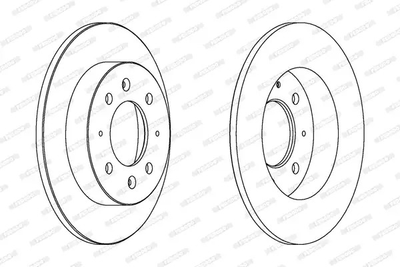 Диск тормозной KIA CERATO, FERODO (DDF1541)