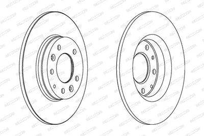 Диск тормозной MAZDA 6, FERODO (DDF1500)