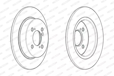 Диск тормозной SUZUKI SWIFT, FERODO (DDF2071C)