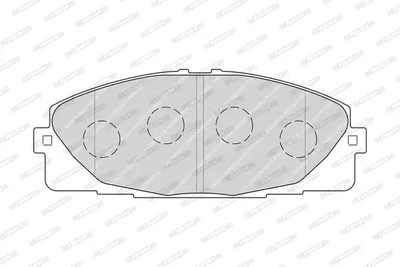 Комплект гальмівних колодок, дискове гальмо NISSAN NV400, TOYOTA HIACE, FERODO (FVR4327)