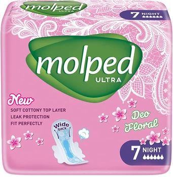 Прокладки гигиенические ультратонкие Molped Ultra Deo Floral Night 7шт (7шт) (821762-742967-2)