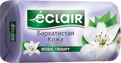 Мыло туалетное "Бархатистая кожа с экстрактом лепестков лилии" - Eclair Herbal Therapy 140g (1259900-144827)