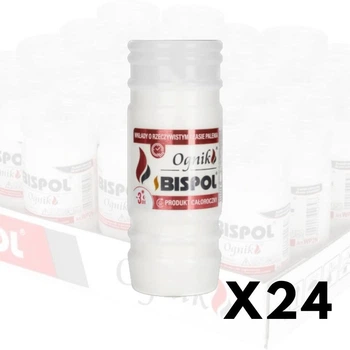 Свечи запаска парафиновые Bispol WP3 (3 дня) 72 часа (24 шт в уп)